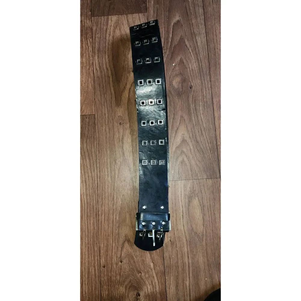 Wide Leather Belt 